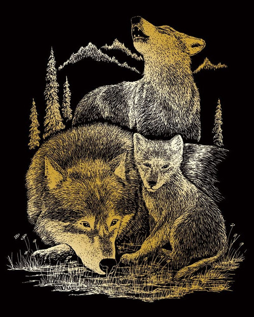 Royal & Langnickel(R) Foil Engraving Value Pack 8.75"X11.5"-Gold - Grizzly Bears, Rams & Wolves - ENGARTVP-2 Royal & Langnickel(R) Foil Engraving Value Pack 8.75"X11.5"-Gold - Grizzly Bears, Rams & Wolves - ENGARTVP-2