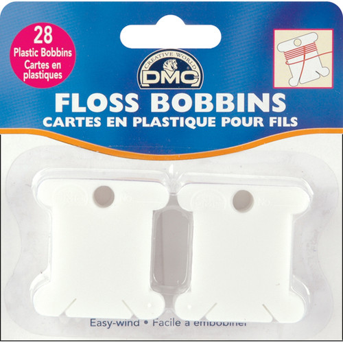 6 Pack DMC Plastic Floss Bobbins-28/Pkg 6102 - 077540386147