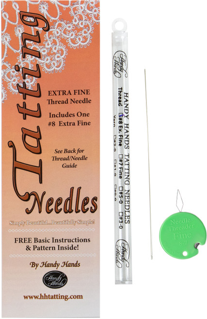 4 Pack Handy Hands Tatting Needle For Thread-#8 Extra Fine N11