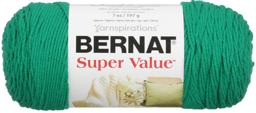 3 Pack - Bernat Super Value Solid Yarn-Kelly - 164053-0609 - 057355106093