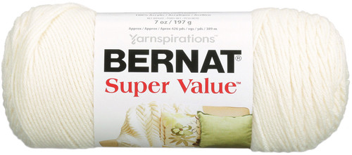 3 Pack - Bernat Super Value Solid Yarn-Natural - 164053-7414 - 057355097414