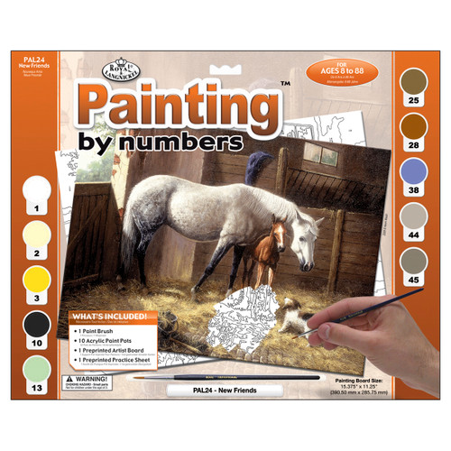 Royal & Langnickel(R) Paint By Number Kit 15.375"X11.25"-New Friends PAL-24 - 090672056665