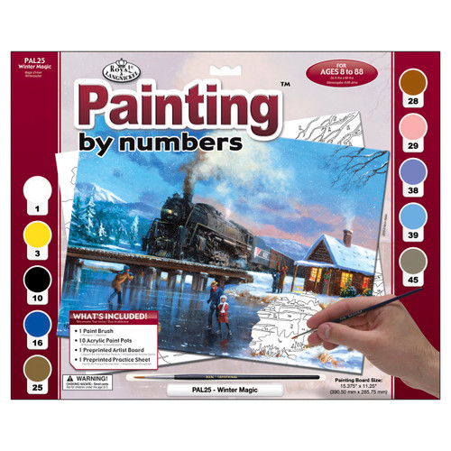 Royal & Langnickel(R) Paint By Number Kit 15.375"X11.25"-Winter Magic - PAL-25 - 090672056672