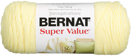 3 Pack Bernat Super Value Solid Yarn-Yellow 164053-7445 - 057355097445