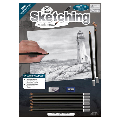 Royal & Langnickel(R) Sketching Made Easy Kit 9"X12"-Lighthouse Point SKBN-4 - 090672057051