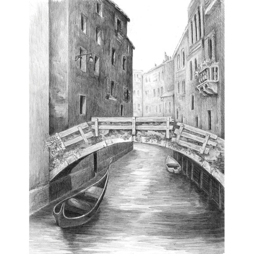 Royal & Langnickel(R) Sketching Made Easy Kit 9"X12"-Venice Bridge SKBN-3