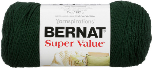 3 Pack Bernat Super Value Solid Yarn-Deep Sea Green 164053-7759 - 057355097759