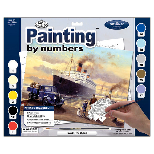 Royal & Langnickel(R) Paint By Number Kit 15.375"X11.25"-Queen Departs PAL-22 - 090672056641