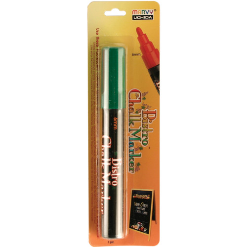 3 Pack - Uchida Bistro Chalk Marker 6mm Bullet Tip-Green - 480-C-4 - 028617490144