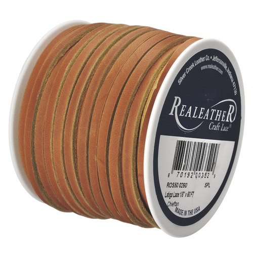 Realeather(R) Craft Latigo Lace 1/8"x50'-Chieftan - ROS50-260