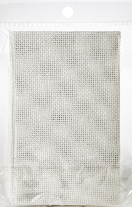 3 Pack - Design Works Gold Quality Aida 14 Count 15"X18"-White - DW3503