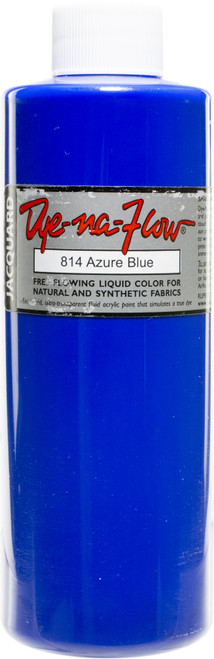 Jacquard Dye-Na-Flow Liquid Color 8oz-Azure Blue - JAC2-814 - 743772281405