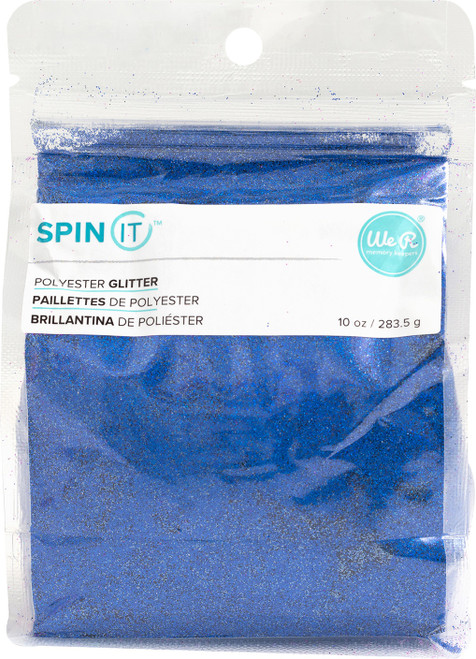 We R Memory Keepers Spin It Extra Fine Glitter 10oz-Blue WREXFGL-612 - 633356606123