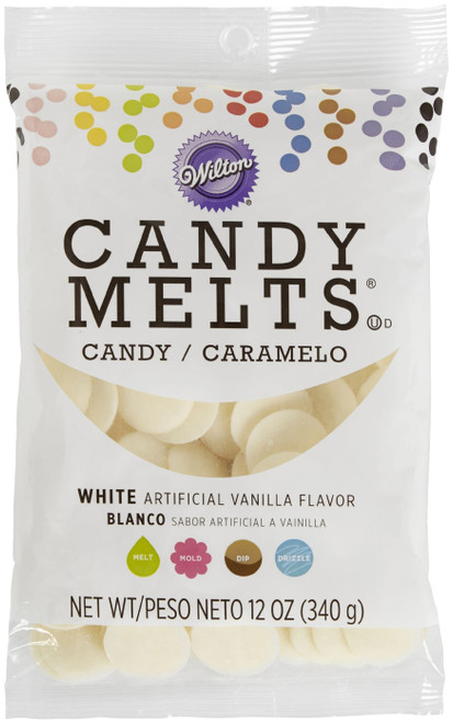 Wilton Candy Melts Flavored 12oz-White, Vanilla W1911-60-6079 - 070896060792