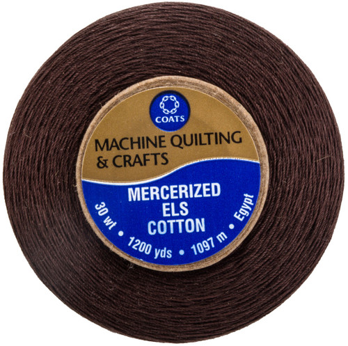 3 Pack - Coats Cotton Machine Quilting Solid Thread 1200yd-Chona Brown - V34-0051 3 Pack - Coats Cotton Machine Quilting Solid Thread 1200yd-Chona Brown - V34-0051