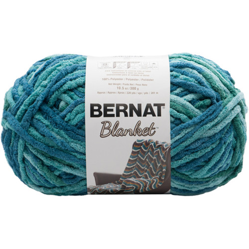 2 Pack - Bernat Blanket Big Ball Yarn-Tidepool-Coastal Collection - 161110-10809 - 057355413085
