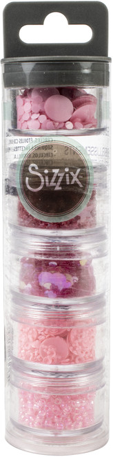 Sizzix Making Essential Sequins & Beads 5/Pkg-Primrose, 5g Per Pot SIZZ6-64601 - 630454261896