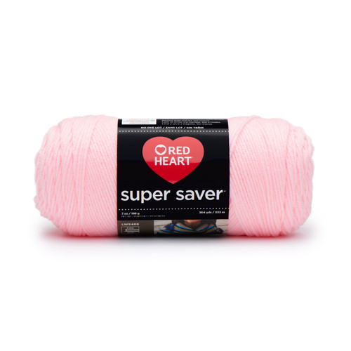 3 Pack - Red Heart Super Saver Yarn-Baby Pink - E300B-724 - 073650900549