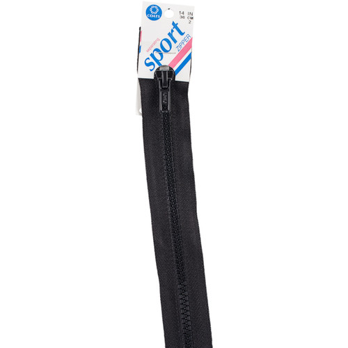 2 Pack Coats Sport Separating Zipper 14"-Black F43 14-2 - 073650320019