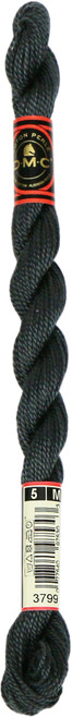 12 Pack - DMC Pearl Cotton Skein Size 5 27.3yd-Very Dark Pewter - 115 5-3799 - 077540975303 12 Pack - DMC Pearl Cotton Skein Size 5 27.3yd-Very Dark Pewter - 115 5-3799 - 077540975303