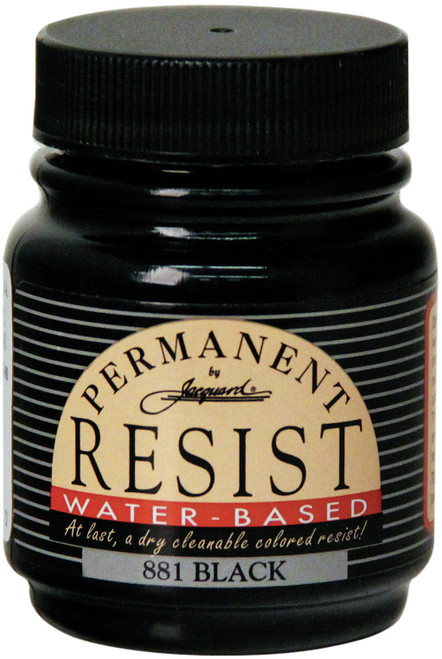 Jacquard Permanent Water-Based Resist 2.25oz-Black JAC18-81 - 743772188100