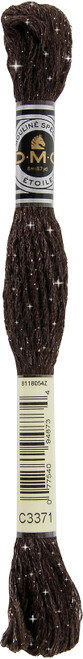 6 Pack - DMC 6-Strand Etoile Embroidery Floss 8.7yd-Black Brown - 617-C3371 - 077540948734