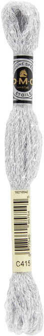6 Pack - DMC 6-Strand Etoile Embroidery Floss 8.7yd-Pearl Gray - 617-C415 - 077540957545