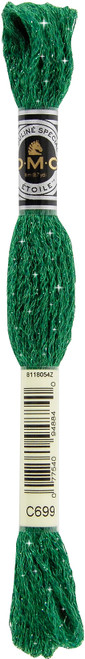 6 Pack DMC 6-Strand Etoile Embroidery Floss 8.7yd-Green 617-C699 - 077540948840