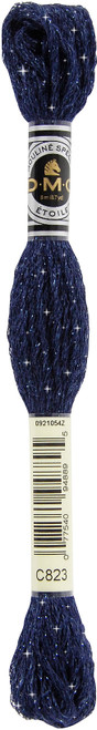 6 Pack - DMC 6-Strand Etoile Embroidery Floss 8.7yd-Dark Navy Blue - 617-C823 - 077540948895