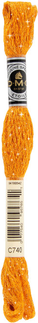 6 Pack - DMC 6-Strand Etoile Embroidery Floss 8.7yd-Tangerine - 617-C740 - 077540957651