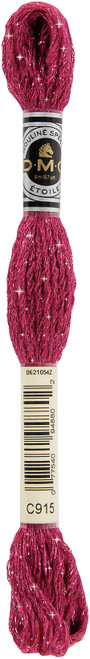 6 Pack - DMC 6-Strand Etoile Embroidery Floss 8.7yd-Dark Plum - 617-C915 - 077540948802