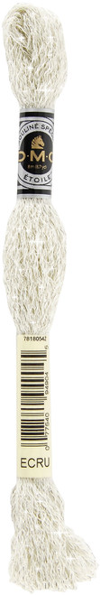 6 Pack - DMC 6-Strand Etoile Embroidery Floss 8.7yd-Ecru - 617-ECRU - 077540949045