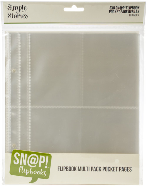 Simple Stories Sn@p! Pocket Pages For 6"X8" Flipbooks 10/Pkg-Multi Pack SS13309 - 812247028767