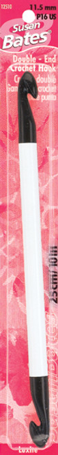 6 Pack - Susan Bates Luxite Double-End Crochet Hook 10"-Size P16/11.5mm - 12510-P - 077216008656