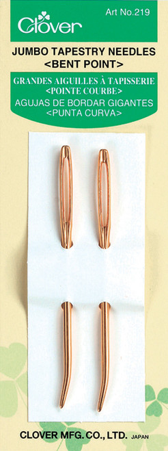 5 Pack - Clover Gold Tapestry Bent Tip Needles-Jumbo 2/Pkg - 219 - 051221402227