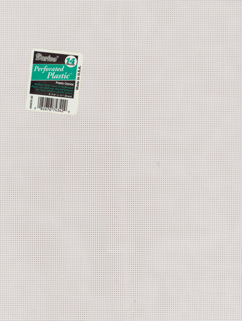 12 Pack Zehrco-Giancola Perforated Plastic Canvas 14 Count 8.25"X11"-White 33275-2 - 850021774271