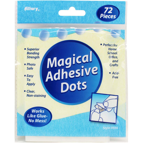 6 Pack Allary Magical Adhesive Dots 72/Pkg-.5"X.5" 846-1 - 750557008461