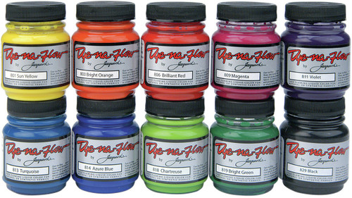 Jacquard Dye-Na-Flow Liquid Acrylic Color 2.25oz 10/Pkg-Assorted - JAC801S