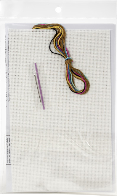Design Works Counted Cross Stitch Kit 5"X7"-Baby Blocks Birth Record (14 Count) - DW3351