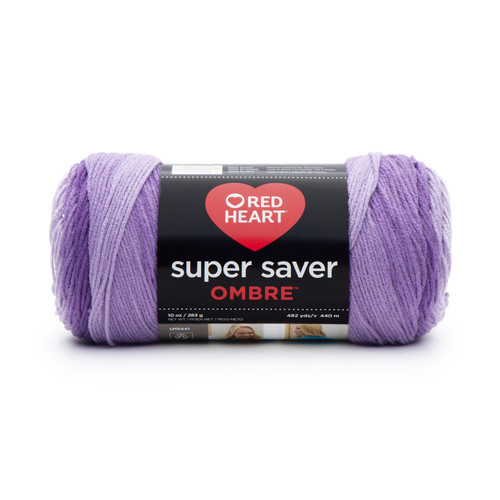 2 Pack - Red Heart Super Saver Ombre Yarn-Violet - E305-3969 - 073650020353