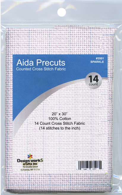 Design Works Gold Quality Aida 14 Count 20"X30"-Sparkle - DW3501 - 021465035017