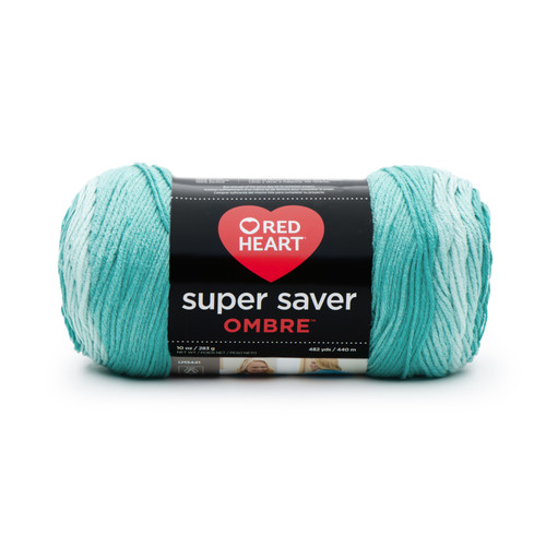 2 Pack - Red Heart Super Saver Ombre Yarn-Spearmint - E305-3970 - 073650020360