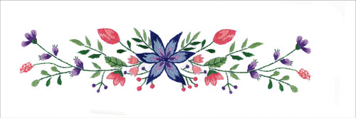 Tobin Stamped For Embroidery Pillowcase Pair 20"X30"-Star Flower - T232193