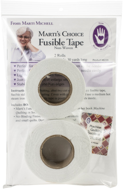 Marti Michell Marti's Choice Fusible Tape 1"X30yd-2/Pkg 8220M - 715363082203