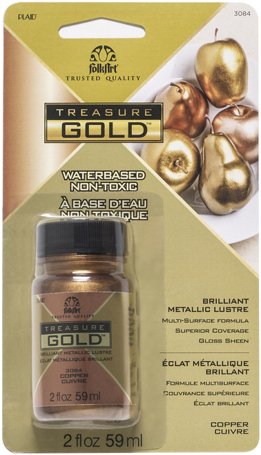 FolkArt Treasure Gold Paint 2oz-Copper -FATG-3084 - 028995030840