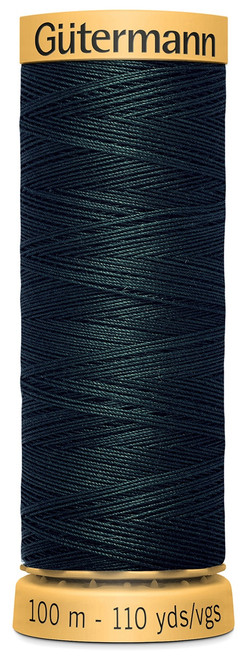 5 Pack Gutermann Natural Cotton Thread 110yd-Dark Green 103C-8080 - 077780011489