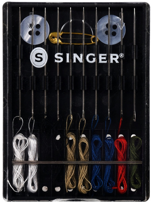 6 Pack - SINGER Sew-Quik Threaded Hand Needle Kit- - 01925