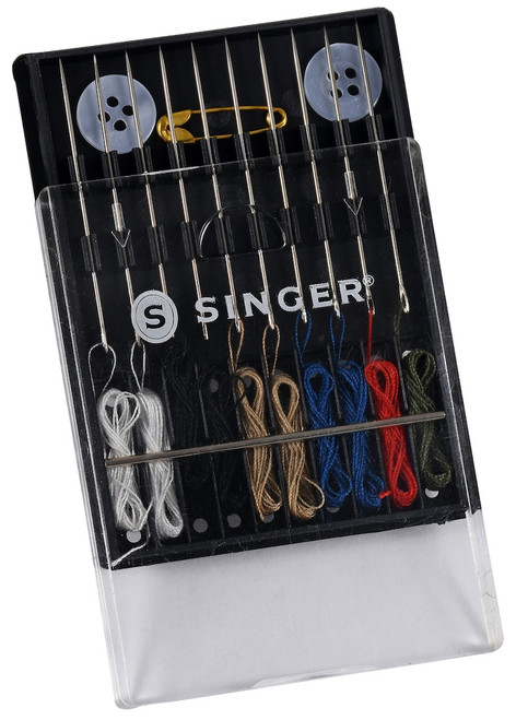 6 Pack - SINGER Sew-Quik Threaded Hand Needle Kit- - 01925 6 Pack - SINGER Sew-Quik Threaded Hand Needle Kit- - 01925