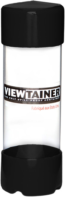 6 Pack - Viewtainer Slit Top Storage Container 2"X6"-Black - CC26-4