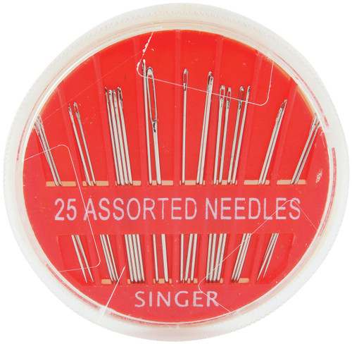 6 Pack Singer Hand Needle Compact-Assorted 25pc -00276